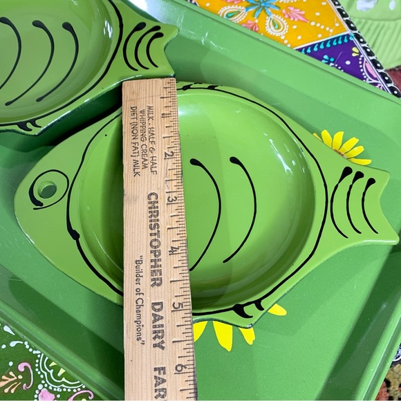 MCM Fish Dish set Melamine - Picture 5 of 6